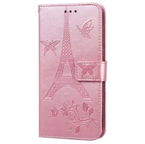 For iPhone12 iPhone12Pro 6.1 Inches Leather Case Flip Cover Card Slots Stand Bag Pink
