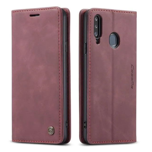 Slim Magnetic Leather Case For Samsung Galaxy