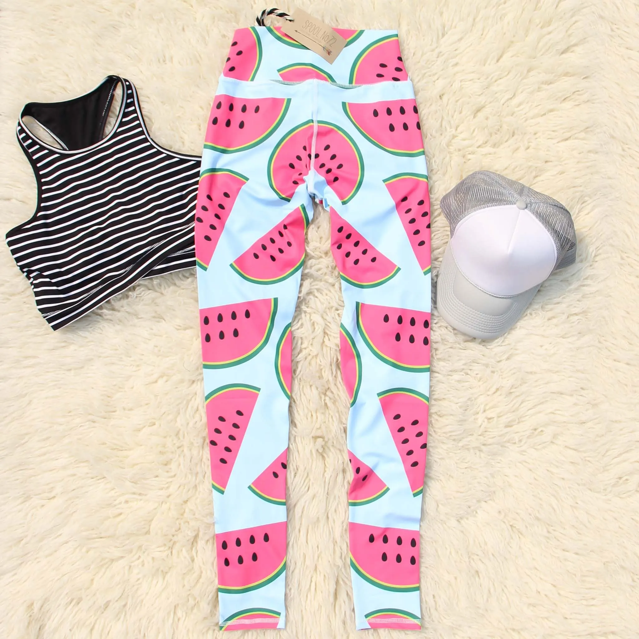 Watermelon Stretch Yoga Pants